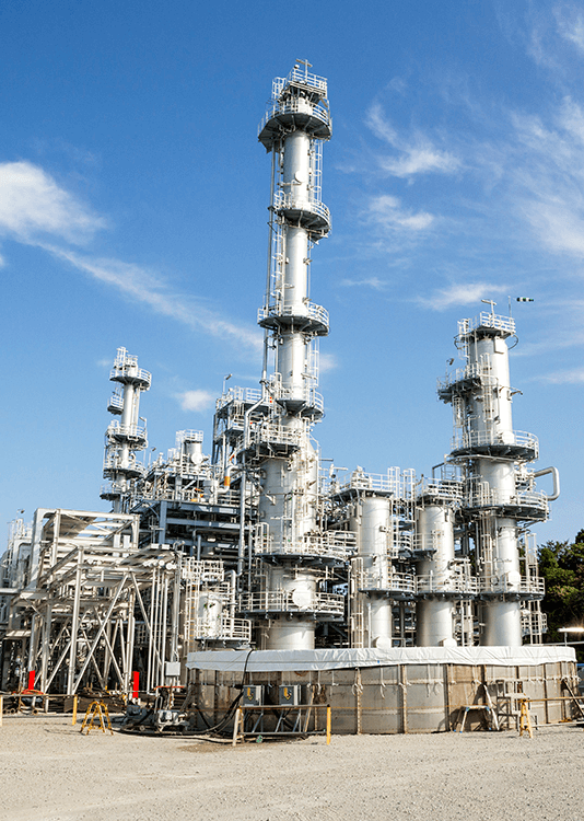 完成したばかりのCO₂分離回収設備
