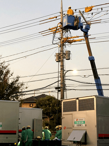 四国電力の応援部隊