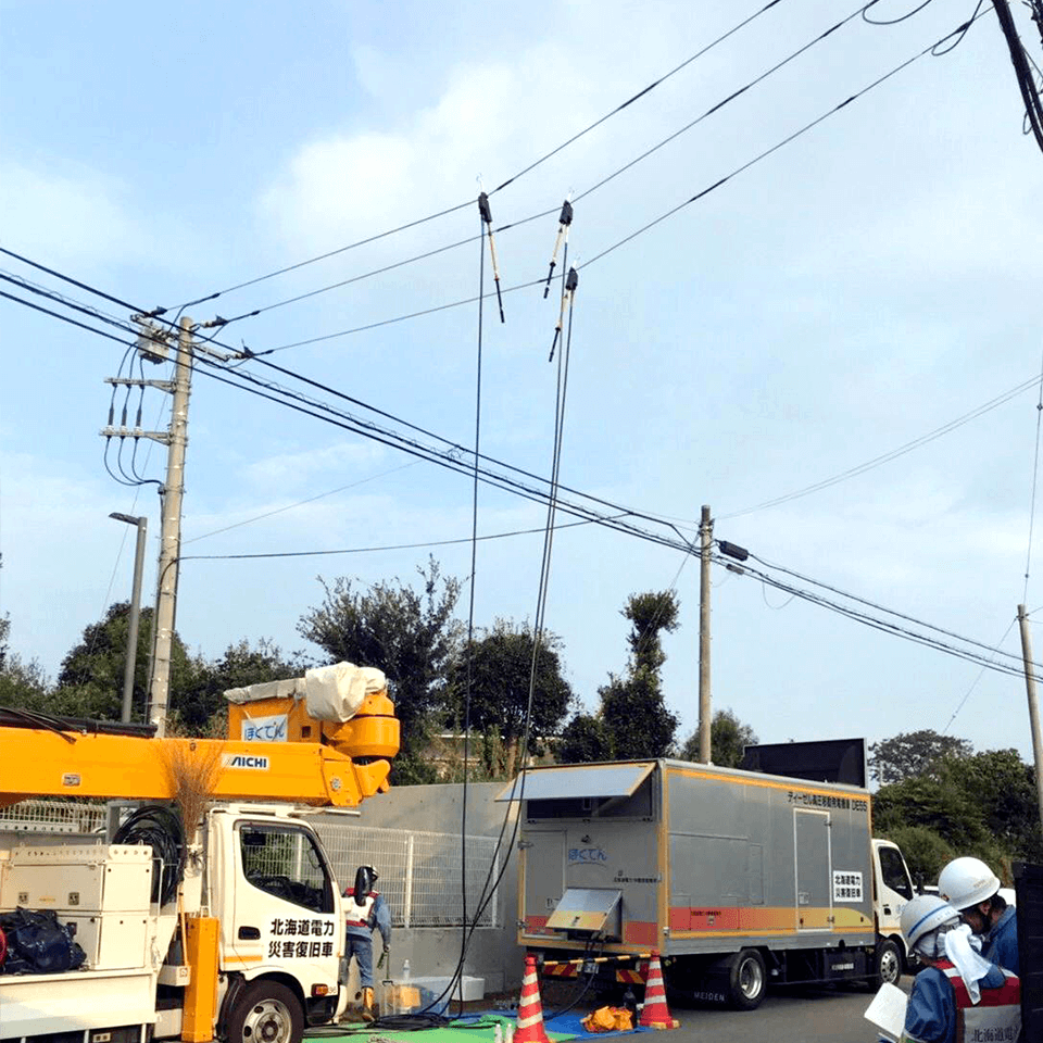 北海道電力の応援部隊
