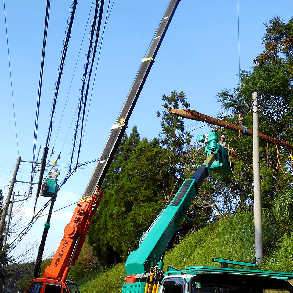 沖縄電力の応援部隊