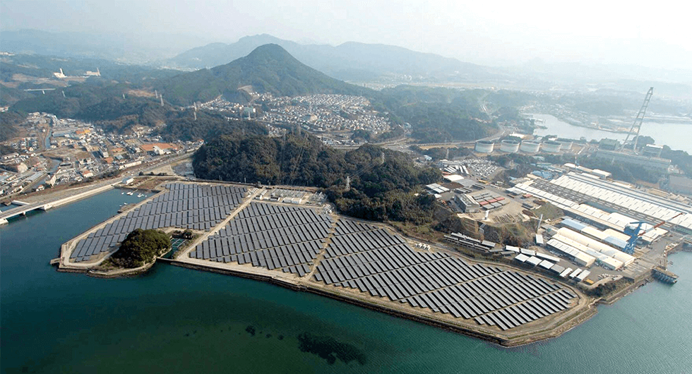 佐世保メガソーラー発電所(長崎県佐世保市、1万kW)
