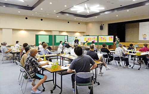 神恵内村で開かれた「対話の場」の様子