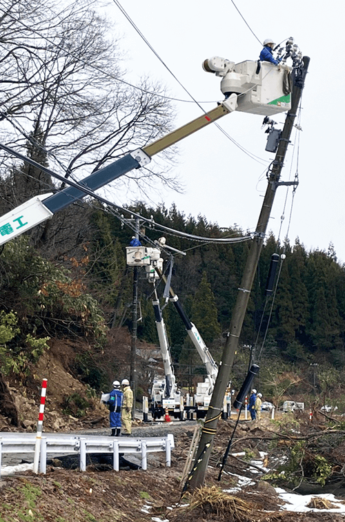 中国電力グループによる応援