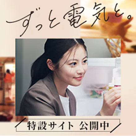 ずっと電気と。特設サイト公開中